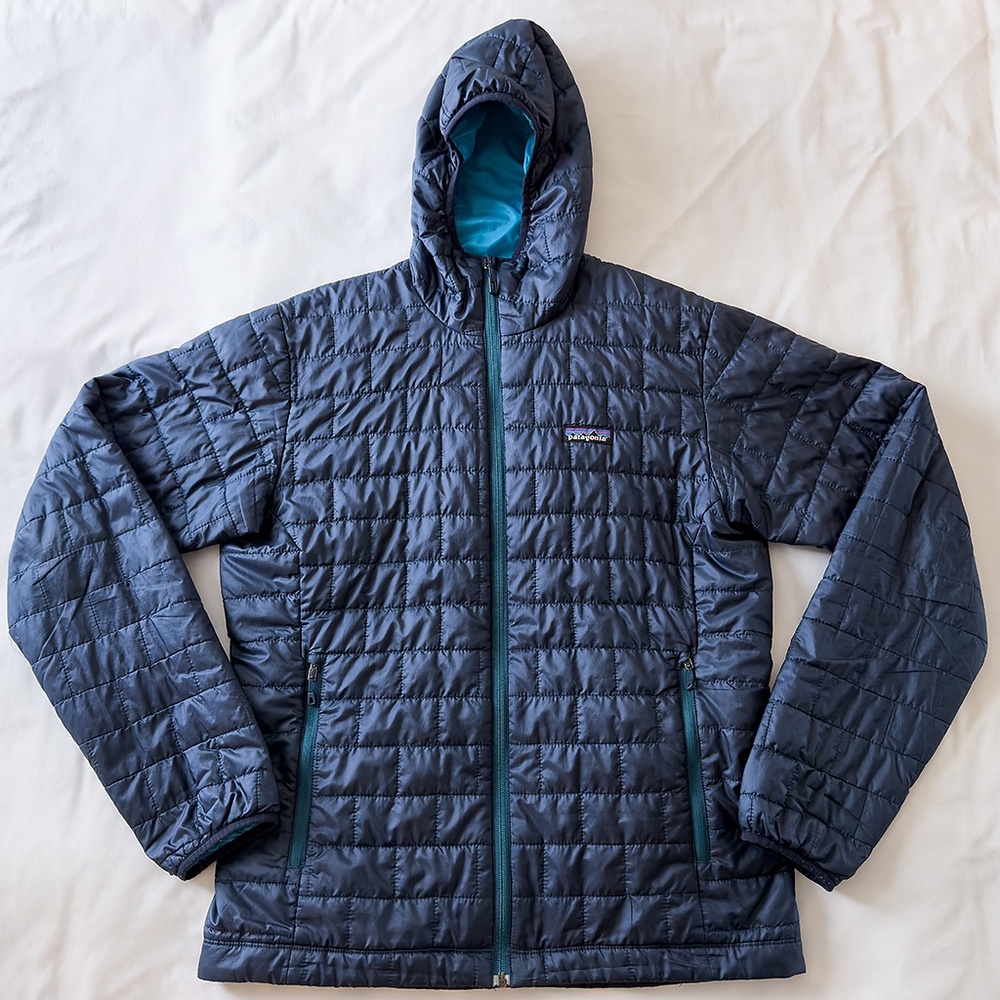 Patagonia Men's Insulated Nano Puff Hoody Jacket Blue Size Medium